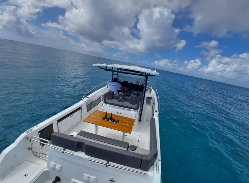 Island Life charter boat on the water — Anguilla